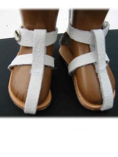 sasha doll gotz white sandals