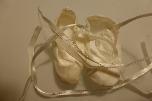 white ballet shoes for sasha-dolls