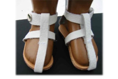 white sandals for sasha dolls